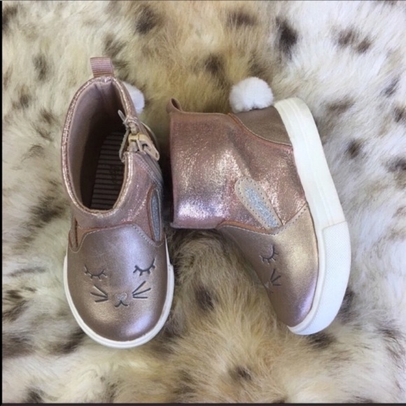 OshKosh B'gosh Other - Rose Gold High Top Sneakers NIB